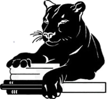 Panther with Books