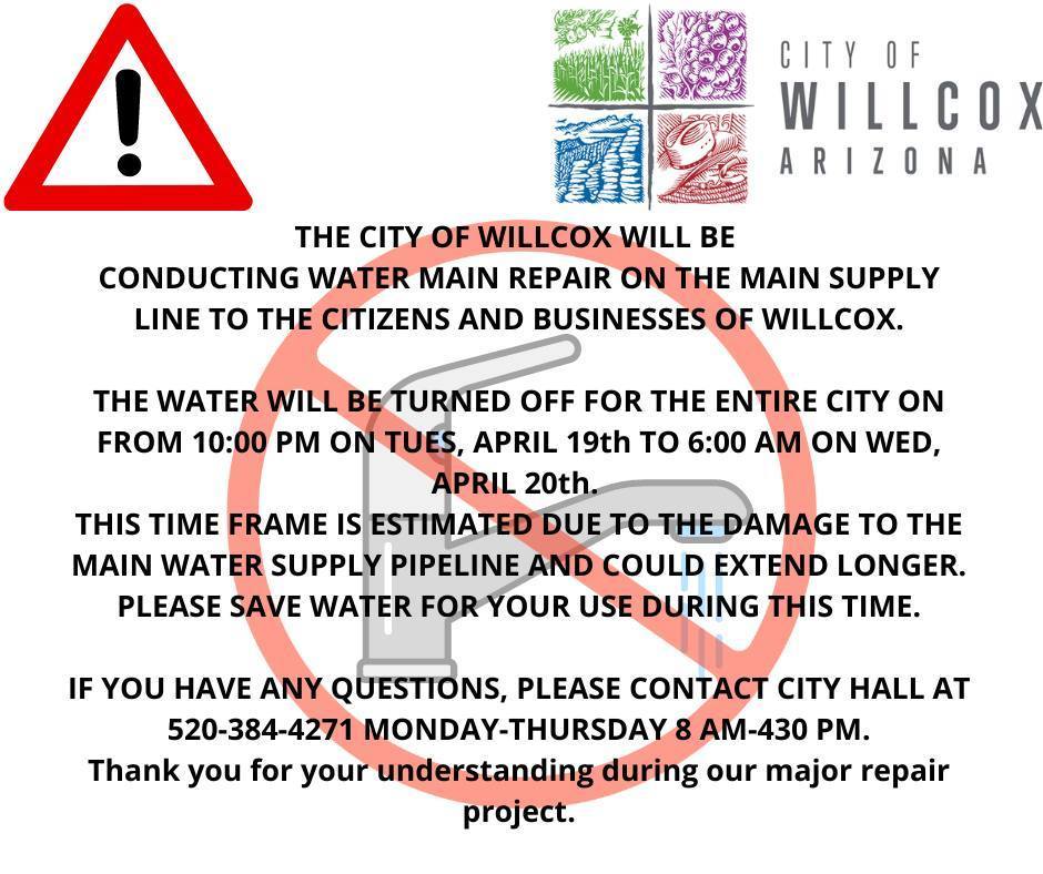 Willcox Water Shut Off - English